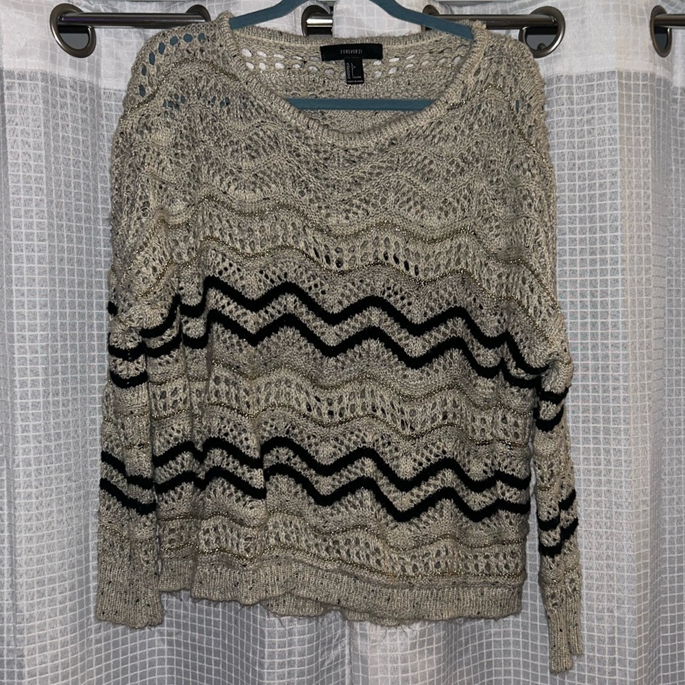 Crochet hollow sweater